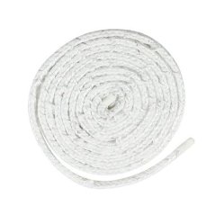 Ofenschnur Strend Pro, L-2 m, 10x10 mm, Dichtschnur für Glas, für Türen, für Kamine, für Öfen, Stecker, weiß