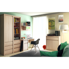 PC-Tisch 1D1S/120, Sonoma-Eiche, NORTY TYP 12