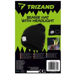 Palarie de iarna cu lanterna - neagra Trizand 22663