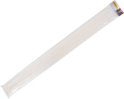 Abziehband Strend Pro CT66BW, 1200x9 mm, 50 Stück, weiß, Nylon, Bindung