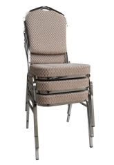 Sklopiva stolica, bež/uzorak/krom, ZINA 3 NOVO (akce)