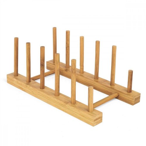 Drewniany stojak na talerze/osłonę 27 x 14,5 x 11 cm
