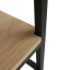 Konferenční stolek, dub světlý/černá, LARON