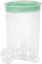 Curver® DRY FOOD puszka 1700 ml z miarką, mieszanka kolorów miętowo-szarych i brzoskwiniowych, 13x19 cm