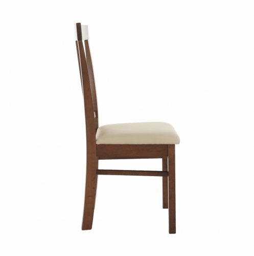 Jídelní židle, ořech/béžová, OLEG NEW