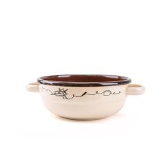 Misa sedliacka smaltovaná 14 cm/0,5l dekor Linea