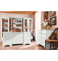 Komoda, alpská bílá, KENTAK KOM4S