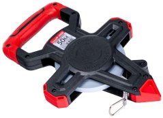 Bandmaß mit Stahlband 50 m auf Halter mit Griff, HARD