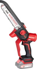 Worcraft CHS-S20LiBD ShareSYS, szénmentes, 20V Li-ion, 8"-os lánc, mini láncfűrész