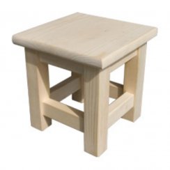 Lesena miza, kvadratna, MAJHNA