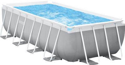 Pool Intex® Prism Frame Rechteckig 26788, Kartuschenfiltration, Leiter, 400x200x100 cm