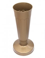 Váza na hrob se zátěží ZLATÁ 32 cm KLC