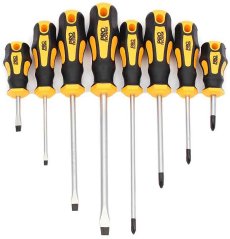 8-dijelni set odvijača, 4 x PH, 4 x PL, PRO-TECHNIK
