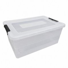 Box transparentný 40l s kolieskami