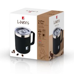 Termohrnek 350 ml nerez černá