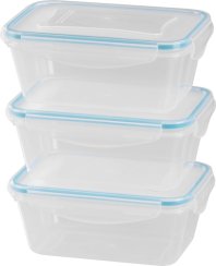 Zestaw śniadaniowy MagicHome YH376, prostokątny, zestaw 3 szt., 1000 ml, 189x131x77 mm