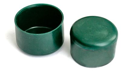 Strend Pro METALTEC sapka, kerek oszlophoz, műanyag, zöld, 60 mm