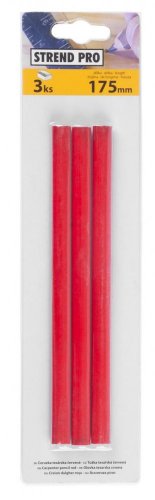 Bleistift Strend Pro CP0633, Zimmerei, 175 mm, oval, Packung. 3 Stück, schwarz massiv