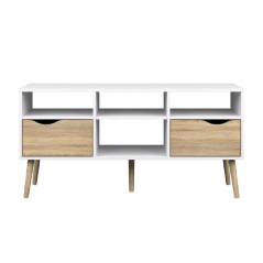 TV stolek / skříňka, dub sonoma/bílá, OSLO 75391