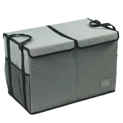 Skladací úložný box, sivá/čierna, DETER