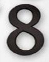 Startseite Aluminium Zahl 19 cm Nr. 8