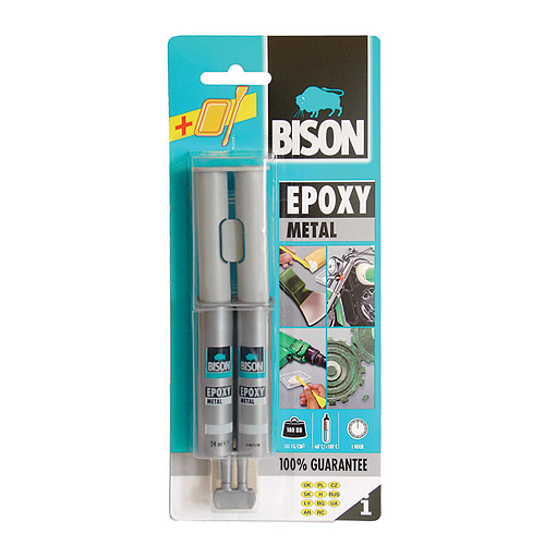 Lepidlo Bison epoxi fém, 24 ml