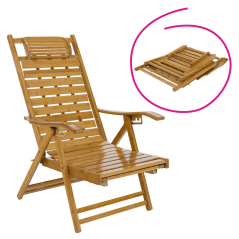 Gartenliege, natur, Bambus, URSEL