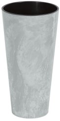 Pflanzgefäß mit Einsatz TUBUS Slim Beton 250x475 mm, Betonoptik