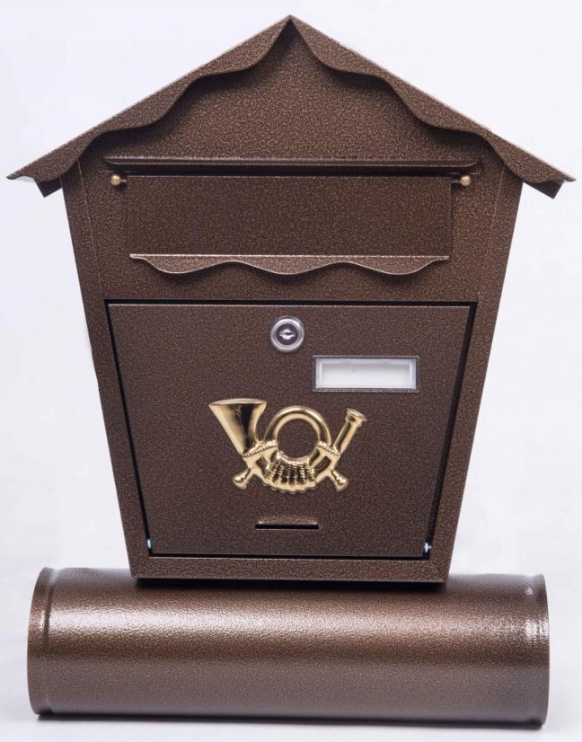 Briefkastenhaus 360 x 460, braun, ST 101