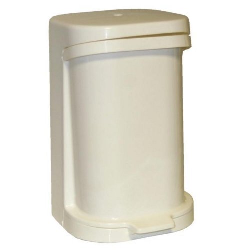 Abfallbehälter UH 16 l Trittfläche weiß/marmor/beige