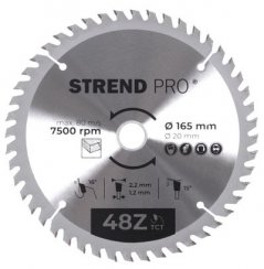 Disk Strend Pro TCT 165x2,2x20/16 mm 48T, za drvo, pila, SK rezovi
