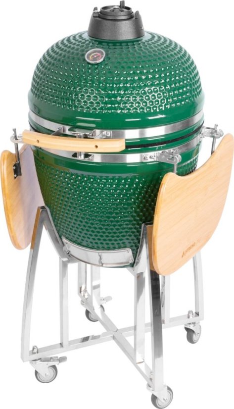 Grill Strend Pro Kamado Egg 21";, Durchmesser 46,7 cm, Grillhöhe 91 cm, grün, 130x73x122 cm