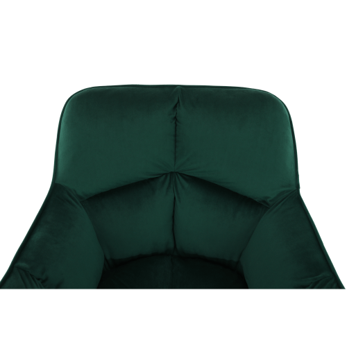 Krzesło biurowe, szmaragdowa tkanina Velvet/metal, HAGRID