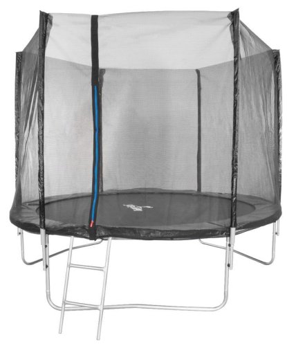 Siatka Skipjump GS10, zewnętrzna, na trampoliny, PE, czarna, 305 cm
