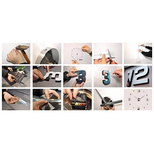 DIY nástenné hodiny Ruhhy 22143