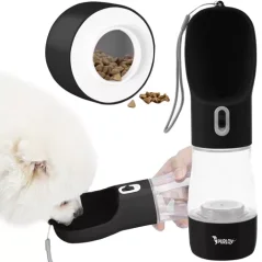 Purlov 21033 Wasserflasche mit Napf für Hunde
