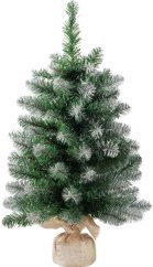 MagicHome Weihnachtsbaum Belo, Tannenbaum aus Jute, schneebedeckte Enden, extra dick, 60 cm