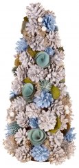 MagicHome Choinka dekorowana naturalna niebieska 40 cm