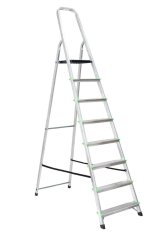 Žebřík ALW 8 stu. 150kg. 1918 s plast plošinkou