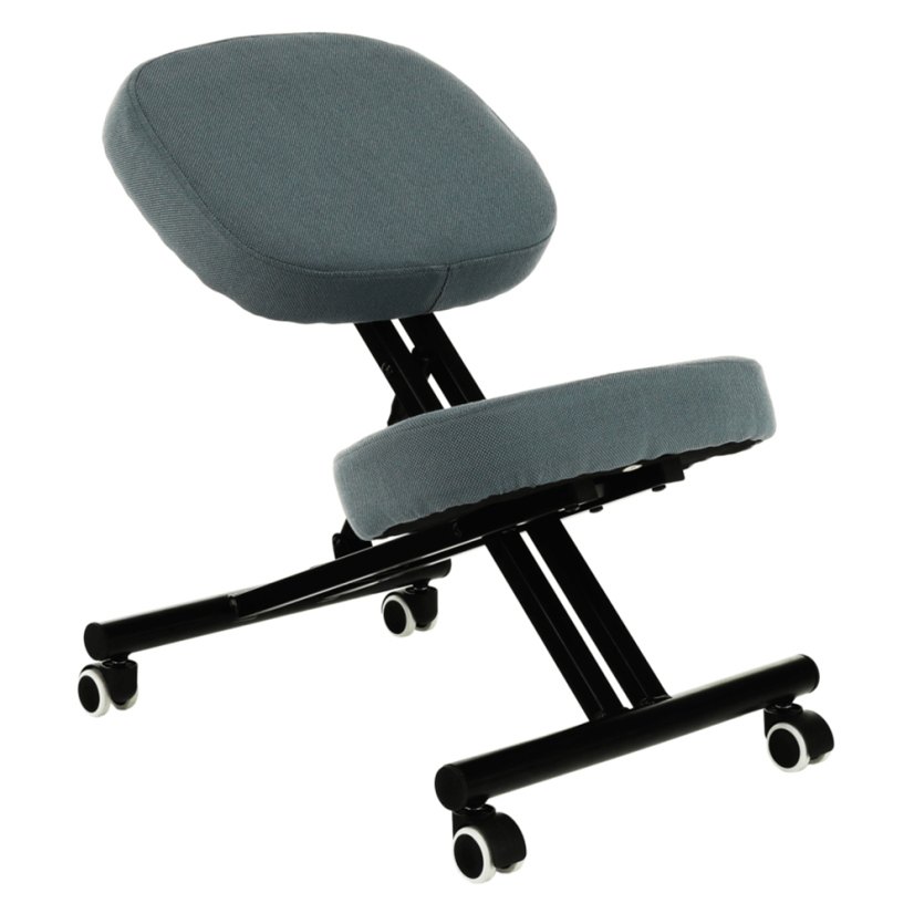 Ergonomska stolica za klečanje, svijetlo siva/crna, KILIAN