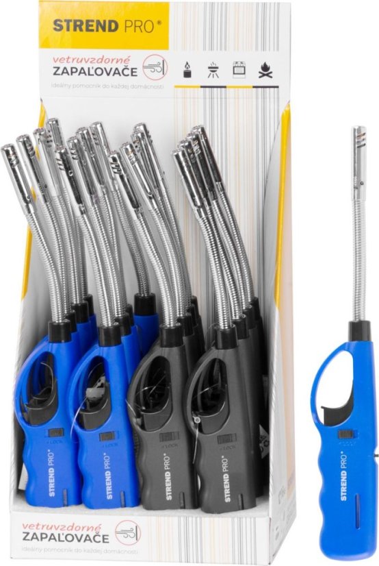Upaljač Strend Pro Windproof, windproof, flexi, sellbox 16 kom