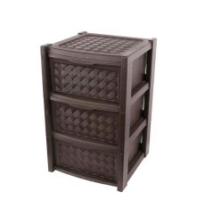 Komoda UH 3-poziomowa 38.5X39XH63.5CM brązowa ";Arianna"; TONTARELLI