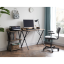 PC-Schreibtisch, Eiche/Schwarz, OFFICE