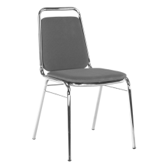 Besprechungsstuhl, graues Netzgewebe, ZEKI