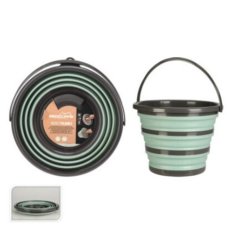 Kanta 10 L sklopiva termoplastika/guma zelena