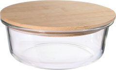 Dóza MagicHome, okrúhla, 950 ml, s bambusovým vekom