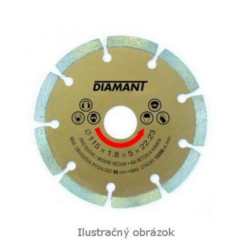 Diamantni disk približno 230x22 mm, SEGMENT