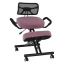 Ergonomska stolica za klečanje, roza/crna, RUFUS