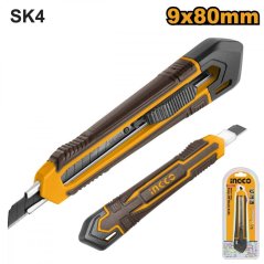 Nóż składany 9mm z przyciskiem, ergonomiczny korpus INGCO 1x ostrze