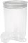 Curver® DRY FOOD puszka 1700 ml z miarką, mieszanka kolorów miętowo-szarych i brzoskwiniowych, 13x19 cm